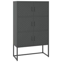 vidaXL Highboard Anthracite 80x35x135 cm Steel