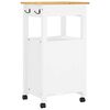 vidaXL Kitchen Trolley MONZA 48x40x90 cm Solid Wood Pine