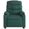 vidaXL Electric Massage Recliner Chair Dark Green Fabric