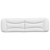 vidaXL Headboard Cushion "Hvar" White 183 cm King Faux Leather