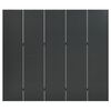 vidaXL 5-Panel Room Divider Anthracite 200x180 cm Steel