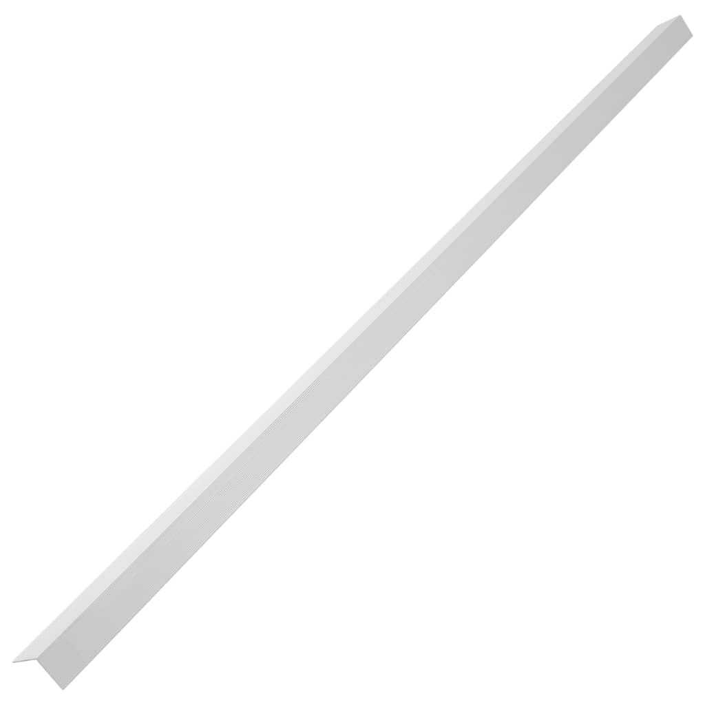 vidaXL 5 pcs Decking Angle Trims Aluminium 170 cm Silver