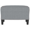 vidaXL Footstool Light Grey 60x50x41 cm Fabric