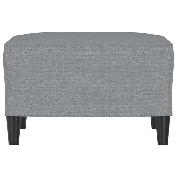 vidaXL Footstool Light Grey 60x50x41 cm Fabric