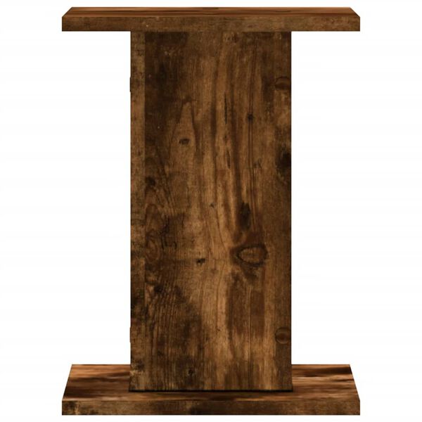 vidaXL Plant Stands 2 pcs Smoked Oak 30x30x40 cm Engineered Wood