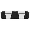 vidaXL Headboard Cushion "Viana" Black and White 193 cm Faux Leather