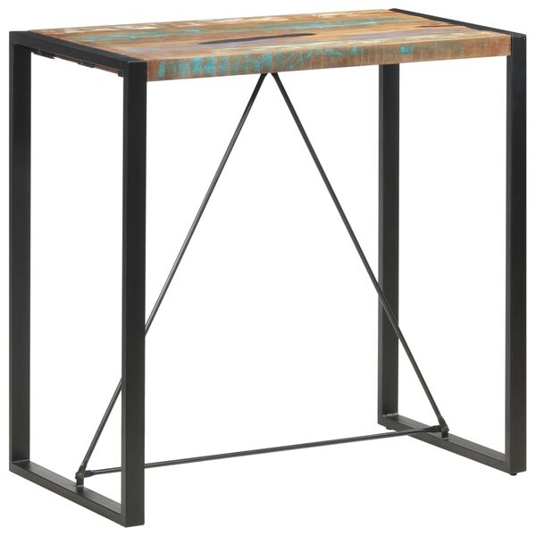 vidaXL Bar Table 110x60x110 cm Solid Reclaimed Wood