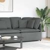 vidaXL Modular Sofa Corner Module with Cushions Dark Grey 100 cm