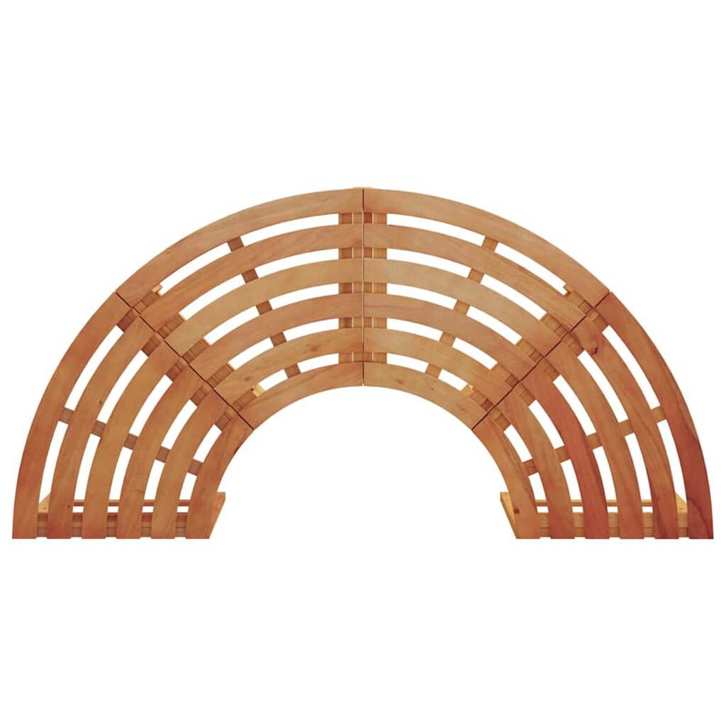 vidaXL Tree Bench Brown 160 x 160 x 45cm Solid Eucalyptus wood