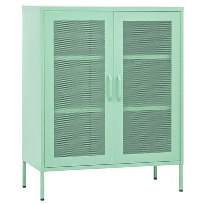 vidaXL Storage Cabinet Mint 80x35x101.5 cm Steel