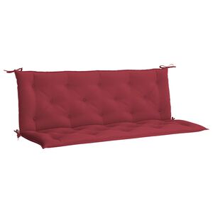 vidaXL Garden Bench Cushion Wine Red 150x(50+50)x7cm Oxford Fabric