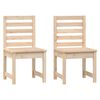 vidaXL Garden Chairs 2 pcs 50x48x91.5 cm Solid Wood Pine