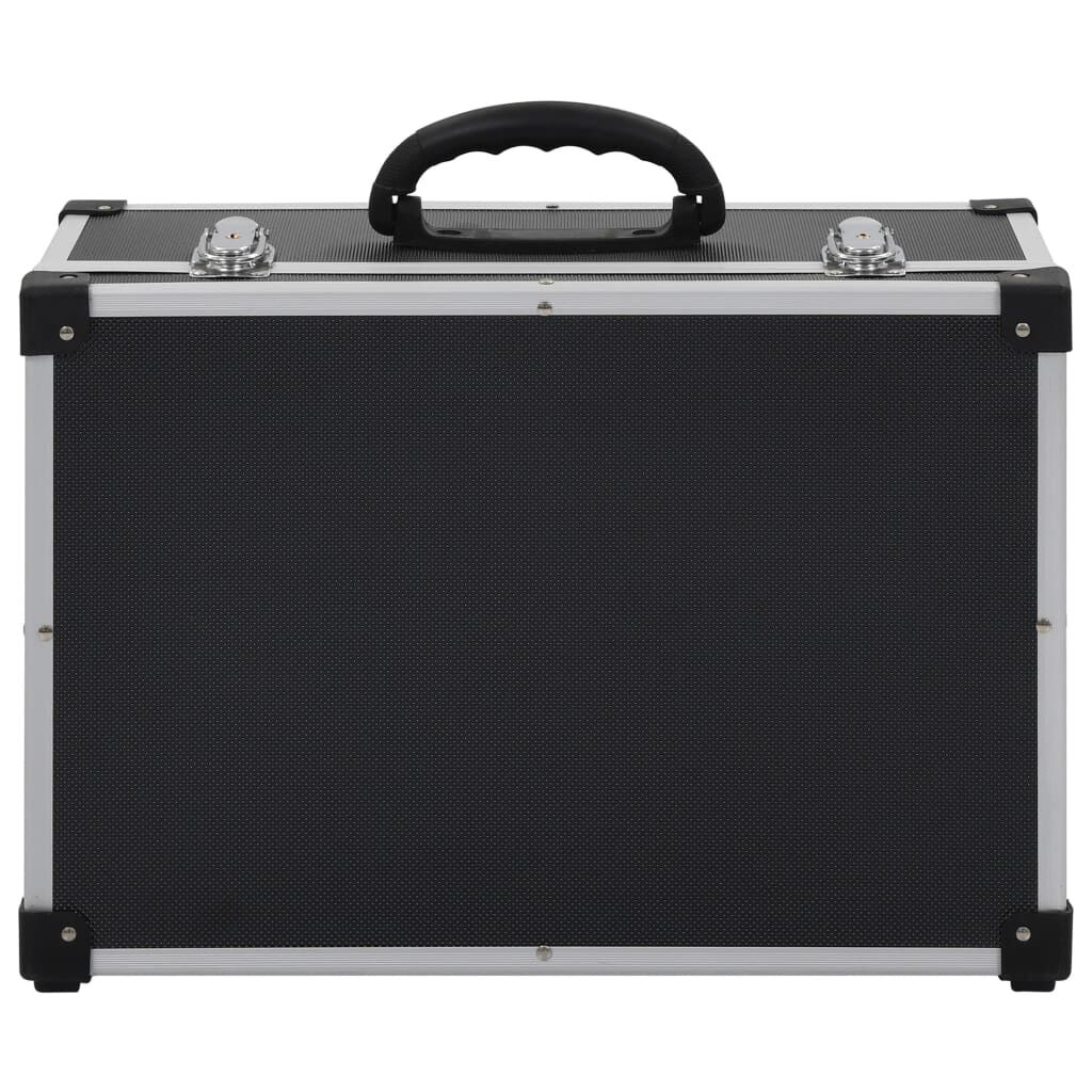 vidaXL CD Case for 60 CDs Aluminium ABS Black