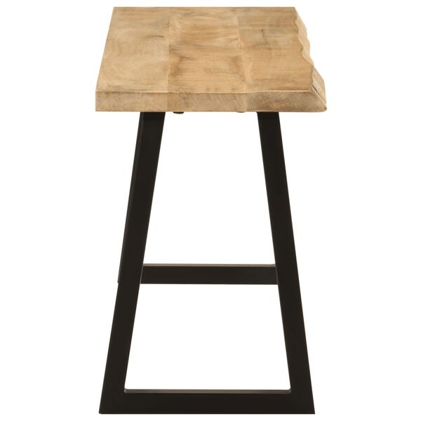 vidaXL Bench with Live Edge 105 cm Solid Wood Mango