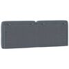 vidaXL Headboard Cushion Dark Grey 137 cm Double Velvet