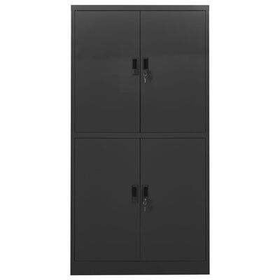 vidaXL Office Cabinet Anthracite 90x40x180 cm Steel