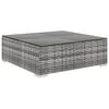vidaXL 8 Piece Garden Lounge Set with Cushions Poly Rattan Grey