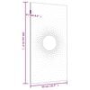 vidaXL Garden Wall Decoration 105x55 cm Corten Steel Sun Design
