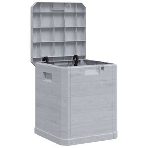 vidaXL Garden Storage Box 90 L Light Grey