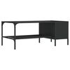 vidaXL Coffee Table with Rack Black 100x51x40 cm Engineered Wood