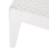 vidaXL Sun Lounger White 186x60x29 cm PP