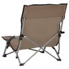 vidaXL Folding Beach Chairs 2 pcs Taupe Fabric