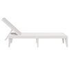 vidaXL Sun Lounger White 186x60x29 cm PP