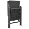 vidaXL Garden Chairs 4 pcs Poly Rattan Black