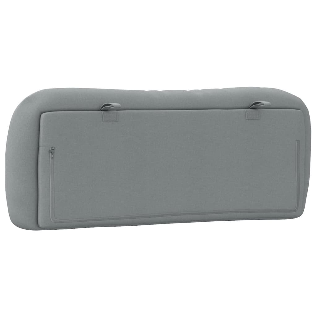 vidaXL Headboard Cushion "Hvar" Light Grey 100 cm Fabric