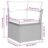 vidaXL 8 Piece Garden Sofa Set with Cushions Beige Poly Rattan