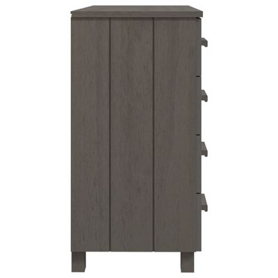 vidaXL Sideboard HAMAR Light Grey 79x40x80 cm Solid Wood Pine