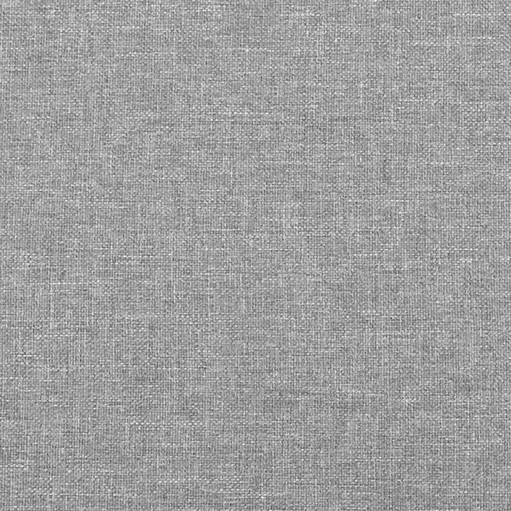 vidaXL Bed Frame without Mattress Light Grey 100x190 cm Twin Fabric