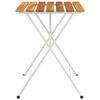 vidaXL Folding Bistro Table 55x54x71 cm Solid Wood Acacia and Steel