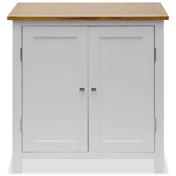 vidaXL Cupboard 70x35x75 cm Solid Oak Wood