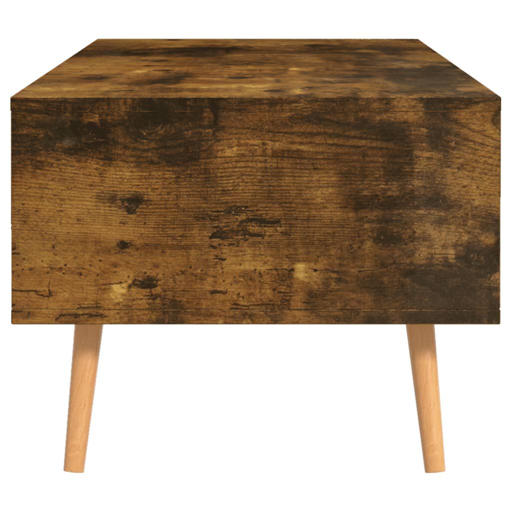 vidaXL Coffee Table Smoked Oak 100x49.5x43 cm Engineered Wood