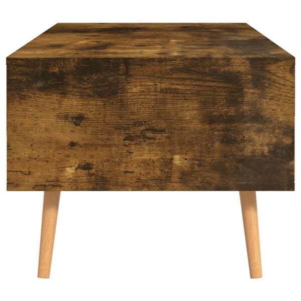 vidaXL Coffee Table Smoked Oak 100x49.5x43 cm Engineered Wood