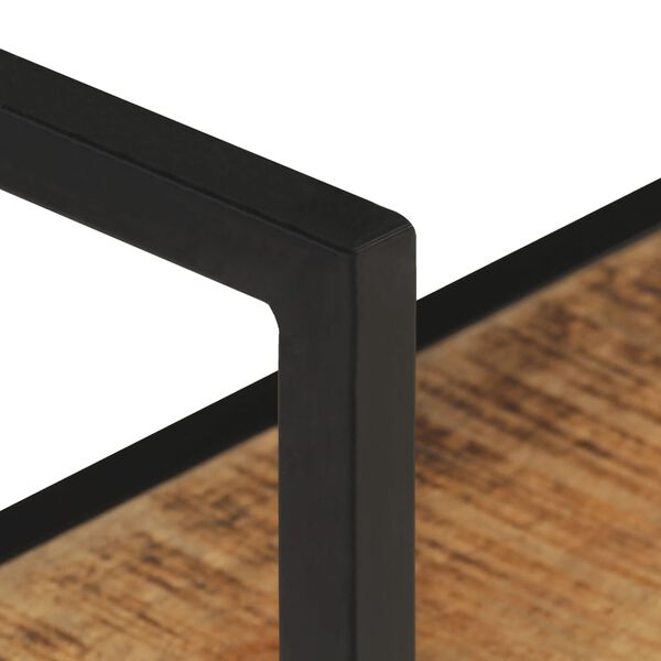 vidaXL Wall Shelf 60x20x60 cm Rough Mango Wood