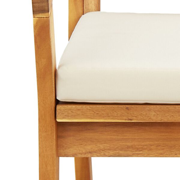 vidaXL Garden Bench with Cushions 115x70x72 cm Solid Wood Acacia