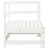 vidaXL Garden Corner Sofa White Solid Wood Pine