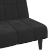 vidaXL 2-Seater Sofa Bed Black Velvet