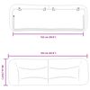 vidaXL Headboard Cushion "Hvar" Black 152 cm Queen Faux Leather