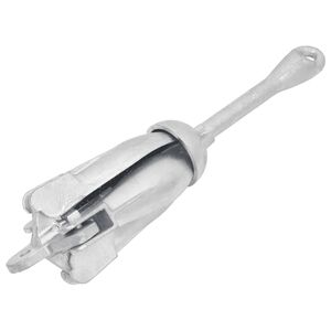 vidaXL Folding Anchor Silver 6 kg Hot Dip Galvanized Cast Iron