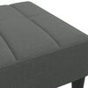 vidaXL Footstool Dark Grey 77x55x31 cm Fabric