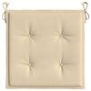 vidaXL Garden Chair Cushions 2 pcs Beige 50x50x4 cm Oxford Fabric