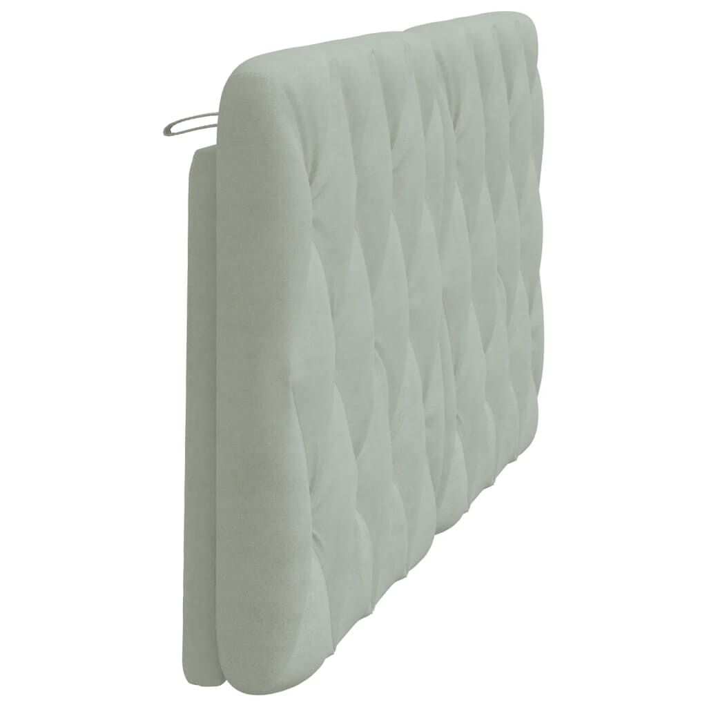 vidaXL Headboard Cushion Light Grey 152 cm Velvet