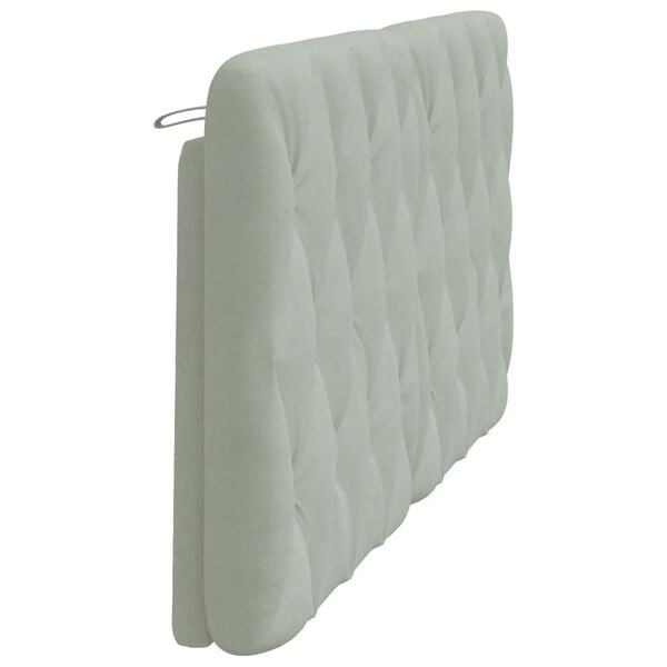 vidaXL Headboard Cushion Light Grey 152 cm Velvet