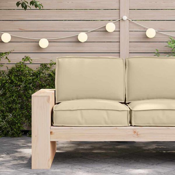 vidaXL Pallet Cushion Set 2 pcs Beige Oxford Fabric