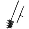 vidaXL Ground Drill with Handle 250 mm Steel Black