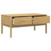 vidaXL Coffee Table FLORO Wax Brown 99x55.5x45 cm Solid Pine Wood