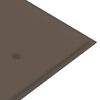 vidaXL Stacking Garden Bench with Cushion 159 cm Solid Teak Wood